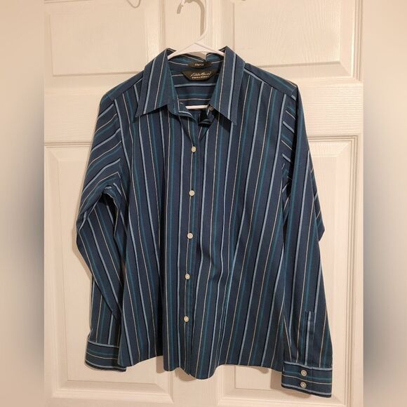 Eddie bauer striped dress shirt - Picture 1 of 7
